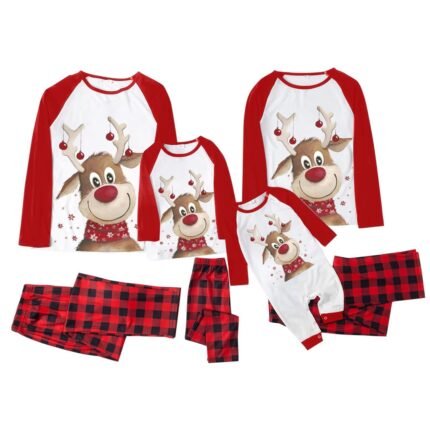 Reindeer Christmas pajama set